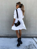 Luna Long Sleeve Tiered Mini Dress
