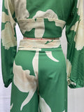 Luna Printed Top Pants Set