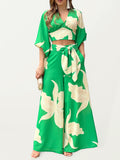 Luna Printed Top Pants Set