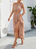 Luna Tie Shoulder Draped A-Line Skirt Set