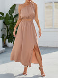 Luna Tie Shoulder Draped A-Line Skirt Set