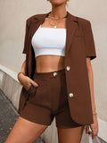 Luna Casual Biz Shorts Blazer Set