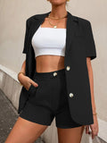 Luna Casual Biz Shorts Blazer Set