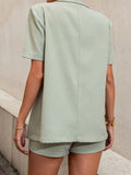Luna Casual Biz Shorts Blazer Set