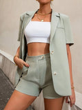 Luna Casual Biz Shorts Blazer Set
