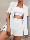 Luna Casual Biz Shorts Blazer Set
