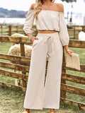 Luna Luxe Top Wide Leg Pants Set