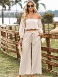 Luna Luxe Top Wide Leg Pants Set