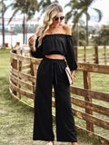 Luna Luxe Top Wide Leg Pants Set