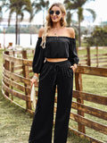 Luna Luxe Top Wide Leg Pants Set