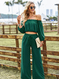 Luna Luxe Top Wide Leg Pants Set