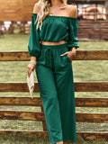 Luna Luxe Top Wide Leg Pants Set