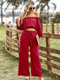 Luna Luxe Top Wide Leg Pants Set