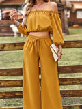 Luna Luxe Top Wide Leg Pants Set