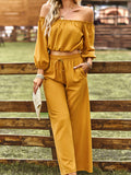 Luna Luxe Top Wide Leg Pants Set