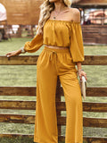 Luna Luxe Top Wide Leg Pants Set