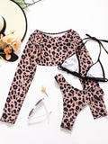 Luna 3 Piece Lepard Bikini Set