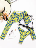 Luna 3 Piece Lepard Bikini Set