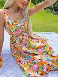 Luna French Floral Dress