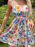 Luna French Floral Dress