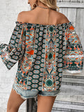 Luna Celine Floral Off Shoulder Blouse