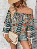 Luna Celine Floral Off Shoulder Blouse