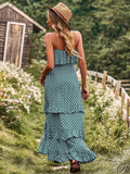 Luna Maxi Off the Shoulder Polka Dot Dress