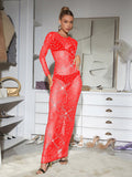 Luna Mesh Glam Maxi Dress