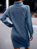 Luna Captivating Turtleneck Sweater Dress