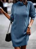 Luna Captivating Turtleneck Sweater Dress