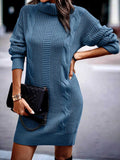 Luna Captivating Turtleneck Sweater Dress