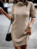 Luna Captivating Turtleneck Sweater Dress