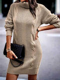 Luna Captivating Turtleneck Sweater Dress