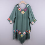 Luna Floral Crochet Cover Up