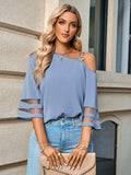 Luna One Shoulder Biz Blouse