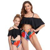 Luna Mom and Daughter Ruffle Bikini
