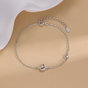 Luna 925 Sterling Silver Moon Bracelet