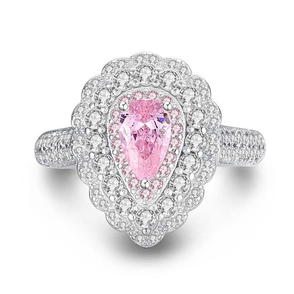Luna Pink Luxury Fashion Ring