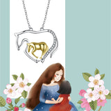 Luna Mother Horse and Foal 925 Sterling Silver Necklace