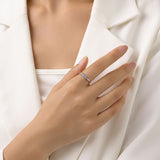 Luna Silver Row Diamond Ring