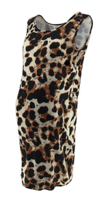 Luna Maternity Leopard Bodycon Dress