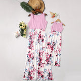 Luna Mom and Daughter Maxi Floral Casual Dress