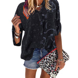 Luna Patchwork Leopard Shirt