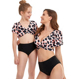 Luna Puff Sleeve Matching Mom and Daughter Bikini