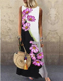 Luna Floral Print Maxi Summer Dress