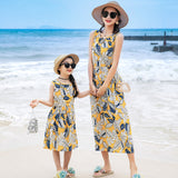 Luna Mother and Daughter Vacation Beach Vest Long Skirt