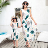 Luna Mother and Daughter Vacation Beach Vest Long Skirt