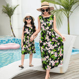 Luna Mother and Daughter Vacation Beach Vest Long Skirt