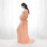 Luna Strapless Maternity Long Dress