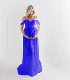 Luna Strapless Maternity Long Dress
